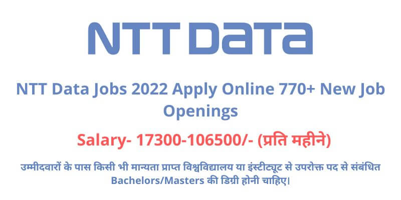 NTT Data Jobs 2022