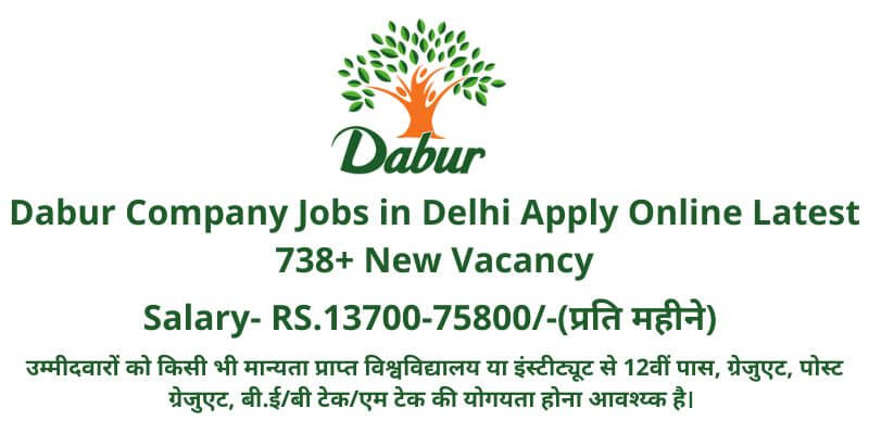 Dabur Company Jobs in Delhi