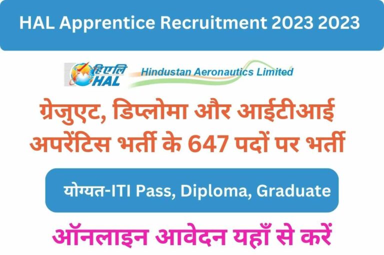 HAL Apprentice Recruitment 2023