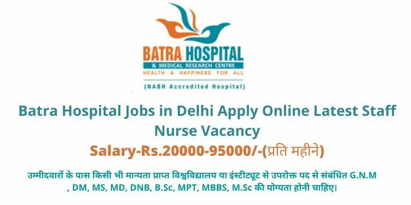 Batra Hospital Jobs in Delhi