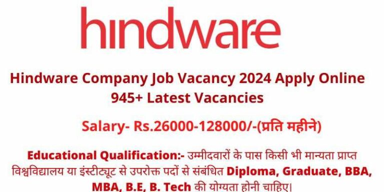 Hindware Company Job Vacancy 2024
